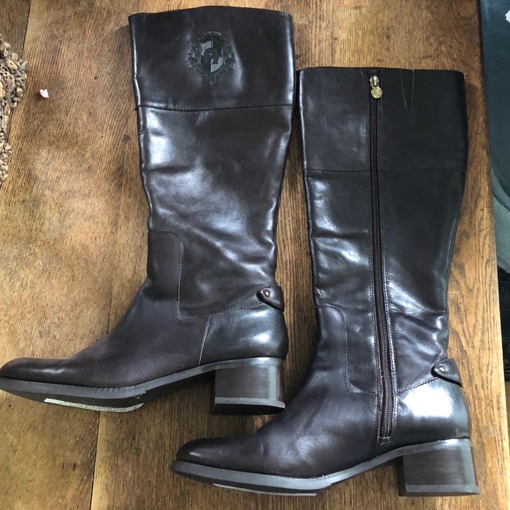 Boots Equestrian 8 1/2 M Aigner  E-Costa Brown